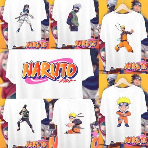 Kit 65 Plantilla Sublimar Poleras Anime Naruto Dragon Ball Z