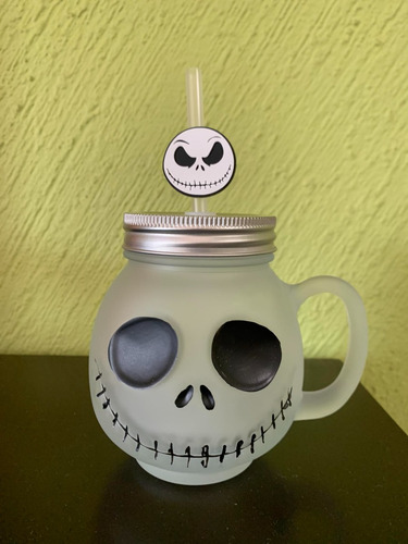 Mason Jar Jack Skellington Y Portavasos Halloween