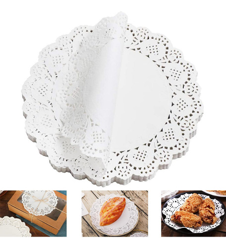 140 Piezas Doilies Decoración De La Mesa Papel 85 Pulgadas