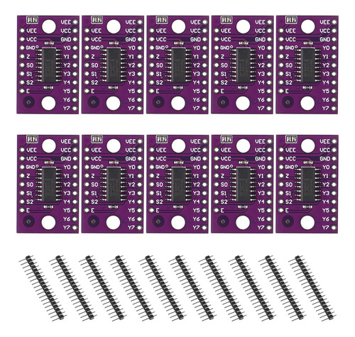 10 Modulo Selector Analogico Multiplexor 8 Canal Mux Para Pi