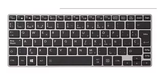 Teclado Para Laptop Toshiba Portege Z30-a320 Marco Plateado