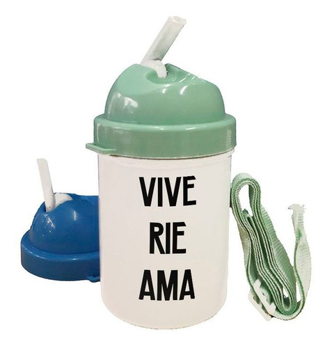 Cantimplora Frase Vive Rie Ama M1