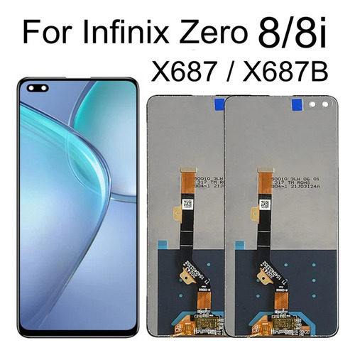 Sj Tela De Toque Lcd Para Infinix Zero 8 X687 Zero 8i X687b