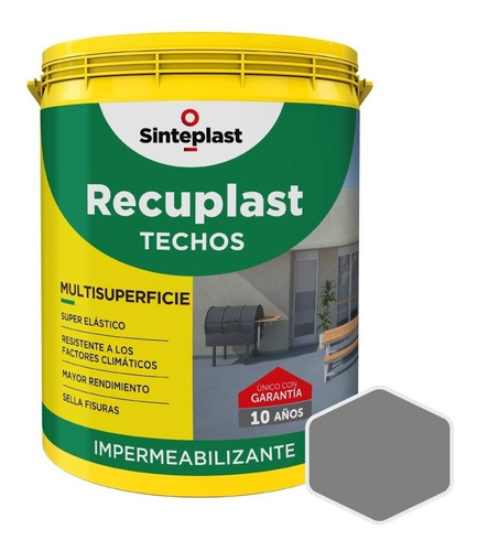 Recuplast Techos Imperm Varios Colores | 4lt