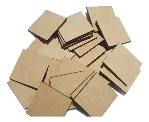 Pack Souvenirs  500 Cuadrados 5x5 Cm Fibrofacil 3 Mm 