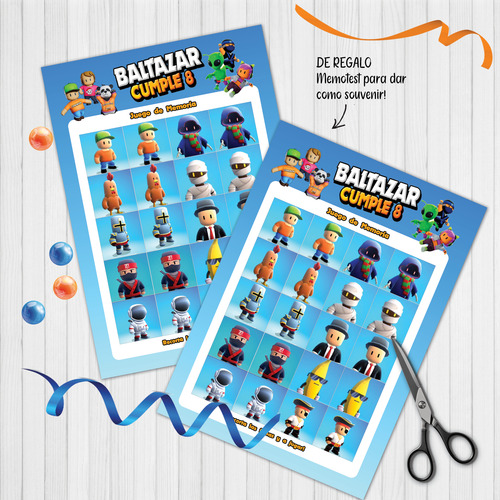 Kit Imprimible Personalizado Stumble Guys Cumple