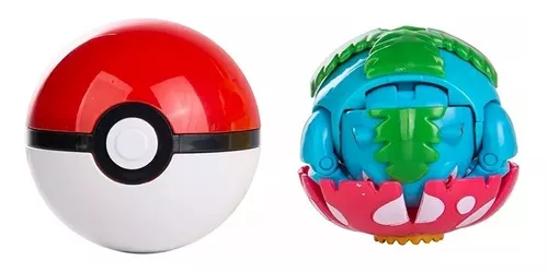 Pokemon Pokebola 8cm Pokeball Venusaur Brinquedo Vira Bola