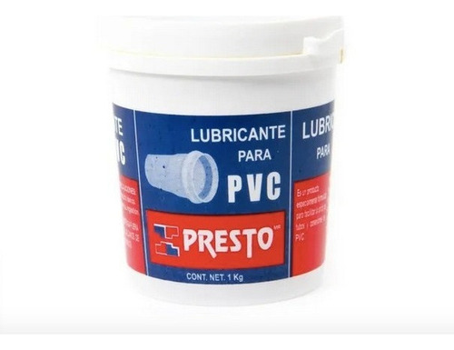 Lubricante Para Tubería Pvc Con Empaque Pvc Presto 1 Kg