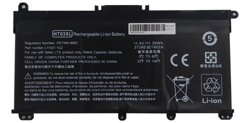 Imagen 2 de 5 de Batería Compatible Hp L11119-855 Pavilion Pc 14, 15, Ht03x