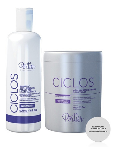 Portier Ciclos Shampoo Anti-resíduos + B-tox Violet 1kg