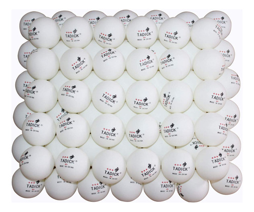 Paquete De 100 Pelotas De Ping Pong De Entrenamiento 3 Estre Blanco