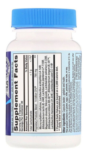 Imagen 2 de 2 de Suplemento en cápsulas Nutrition Now PB 8 carbohidratos en pote 60 un