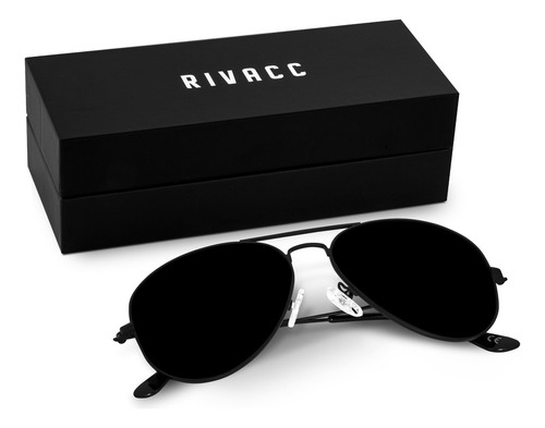 Lentes de Sol Polarizados Rivacc Protección Uv400 Houston Negro