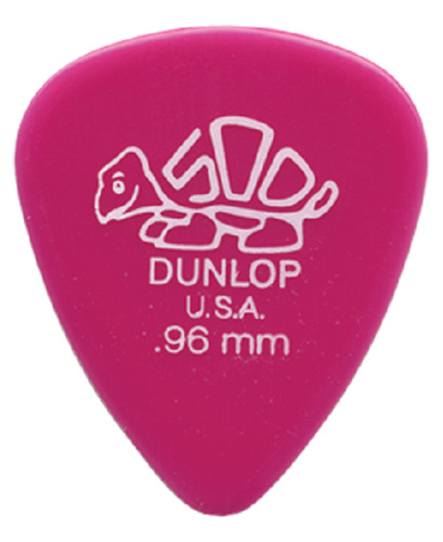 Palheta Delrin 500 0,96mm Rosa Pacote Com 12 Dunlop