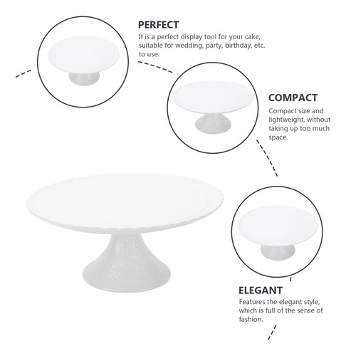 Soporte Decorativo Para Tartas, 1 Pieza, Bandeja De Cerámica