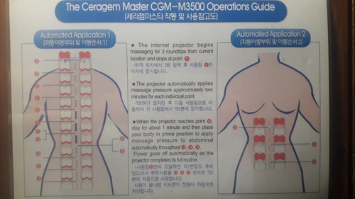 Imagen 4 de 4 de Camilla Termo Masajeadora Ceragem Master Modelo Cgm-m3500
