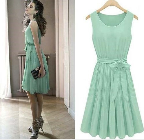 Vestido De Fiesta Gasa Talla M Importado En Stock Oferta