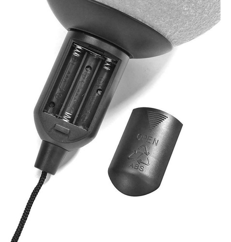 Lampara Led Colgante Hilo Redonda 10 Cm Diametro Estructura Naranja