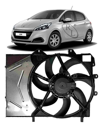 Motor E Ventoinha Peugeot 208 2014 2015 2016 2017 2018 Aut.