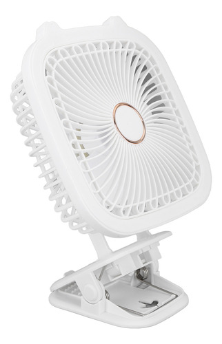 Ventilador De Escritorio Portátil Con Carga Usb, Color Blanc