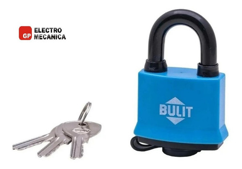 Imagen 5 de 10 de Candado Bulit 38mm Aislado Resiste Agua 3 Llaves Exterior