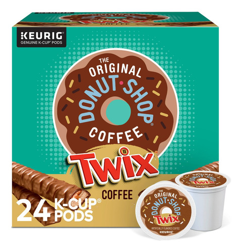 Cafe The Original Donut Shop, Twix Flavored, Keurig 24pods