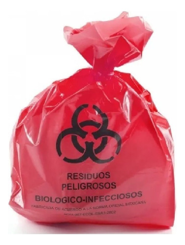 Bolsas Para Residuos Peligrosos Rpbi 55x60 C/100 Bolsas