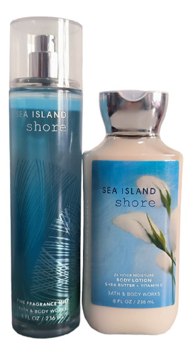 Crema Y Splash Bath & Body Works Sea Island Shore Original 