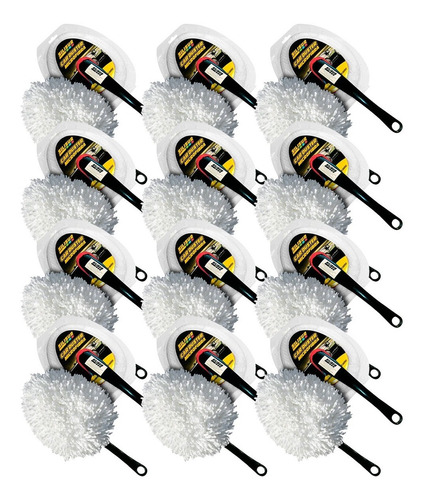 Imagen 1 de 4 de Plumero Auto Car Duster Microfibra Chico 30cm Pack 12un