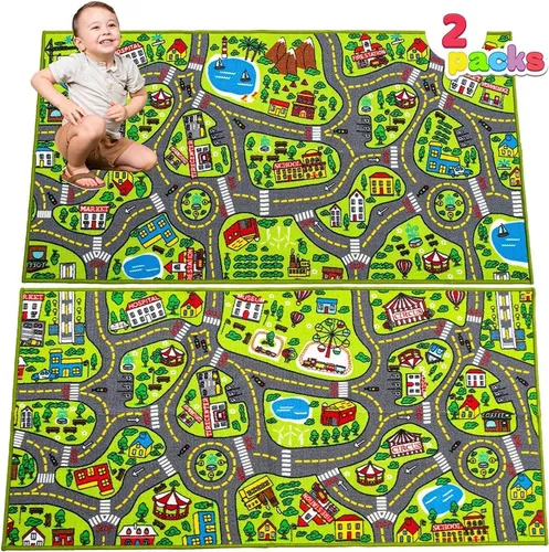 Tapete Infantil Didactico Ni os Carretera Bebes Alfombra Cuotas