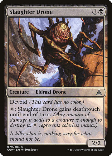 Carta Magic Slaughter Drone Oath Of The Gatewatch Mtg