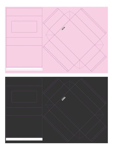 Caja Fosforera Multiuso Con Divisiones - Impresa X 25 U 004 Rosa