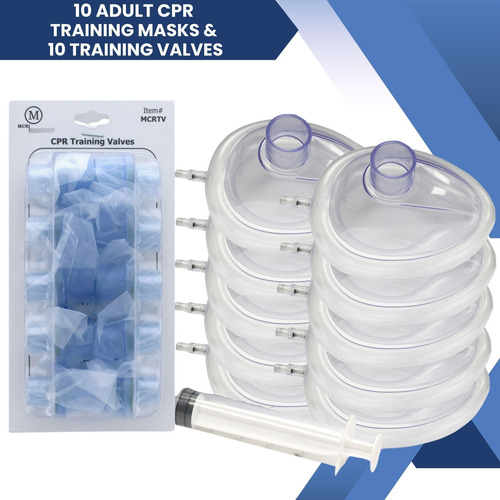 Máscaras De Entrenamiento Rcp Mcr Mcrtm-ar Paquete 10 Unidad Color Talle