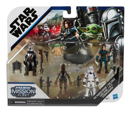 Star Wars Mission Fleet Mandalorian Baby Yoda Pack 5 Figuras