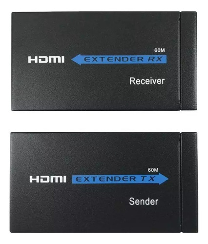Extensor Hdmi 60m Conversor Rj45 Ip Cat 5e/ 6