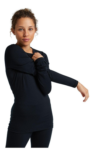 Primeras Capas Polera M/l Wb Mdwt Crew Mujer Negro Burton