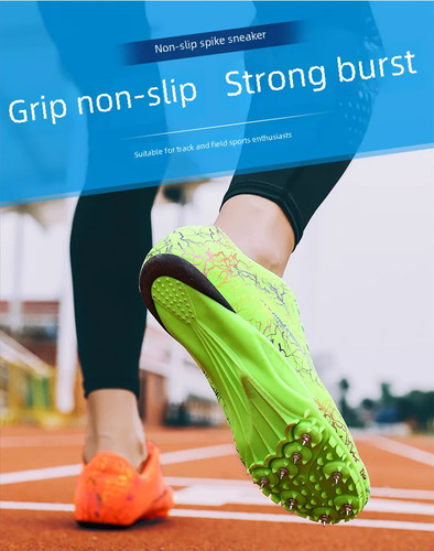 Zapatillas De Atletismo Bicolor Con Púas Para Hombre Y Mujer, Entrenamiento De Maratón