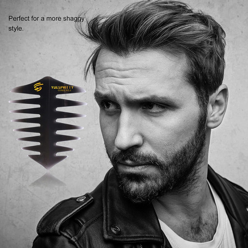 5 Peines De Peinado Para Hombre Con Textura Dientes Anchosmc