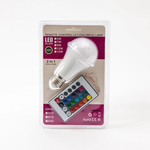 Lámpara Led Bluetooth Rgbw Control Remoto