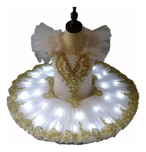 Tutú De Ballet Con Luz Led Para Niña Y Mujer Vestido De Bal.