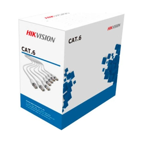 Rollo Cat 6 Para Cctv Hikvision 305m 100% Cobre Red Internet