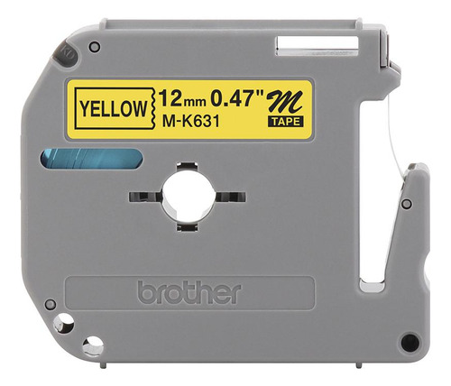 Fita Brother Mk-631 12mm Preto/amarelo Cor Amarelo