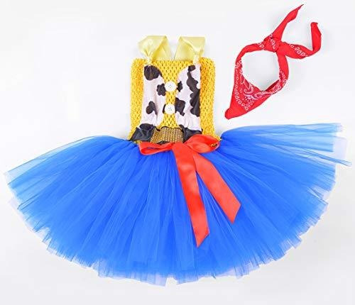Disfraz Vaquera Tutu Dreams Para Niñas 1-10 Años Con Bandana Cowboy Hat Ideal
