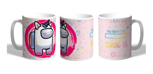 Taza Plástico, Parodia Video Juego Among, Varios Modelos 