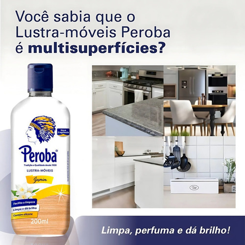 Lustra Móveis Peroba King 200ml Jasmin Lustra Perfuma