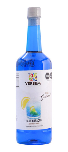 Jarabe Endulzante Versem Blue Curacao. Botella 1lt.