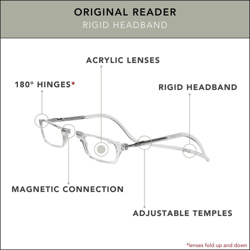 Gafas De Lectura Clic Magnetic Original Clear 1.75 Magnifica