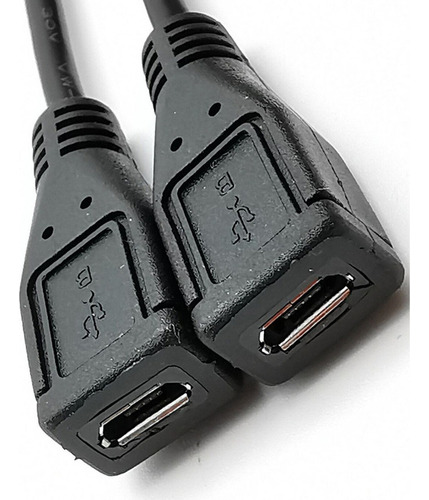 Micro Usb Macho De 5 Pinos Para 2 Fêmeas E Cabo Divisor Esqu