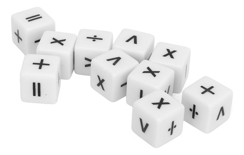 Juego De 20 Dados Matemáticos Para La Enseñanza De Matemátic