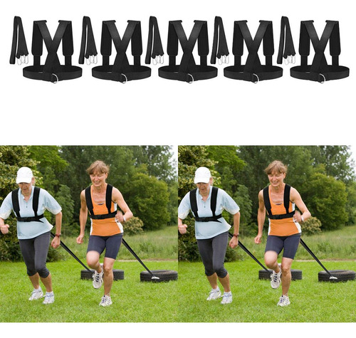 5pcs / Sled Harness Fitness Workout Trainer - Ño -